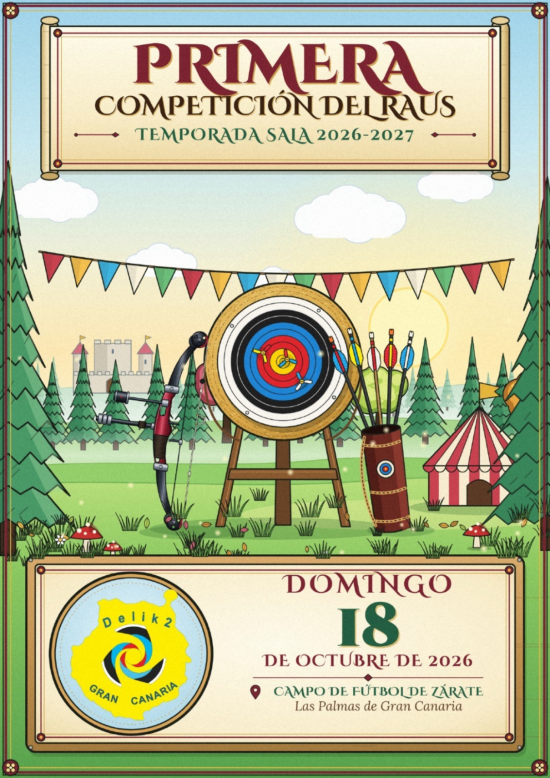 Cartel de Primera competición del RAUS - SALA 2026/2027
